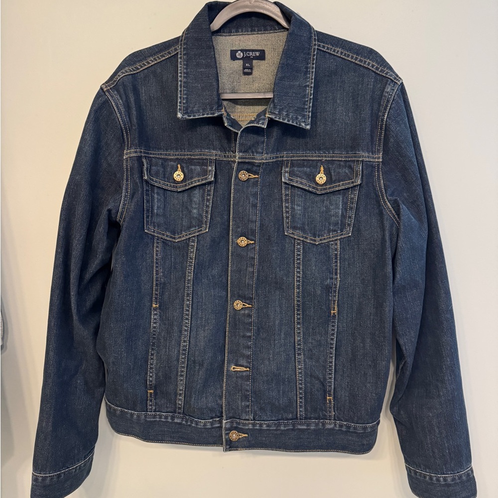 J. Crew Men's Dark Blue Denim Jacket